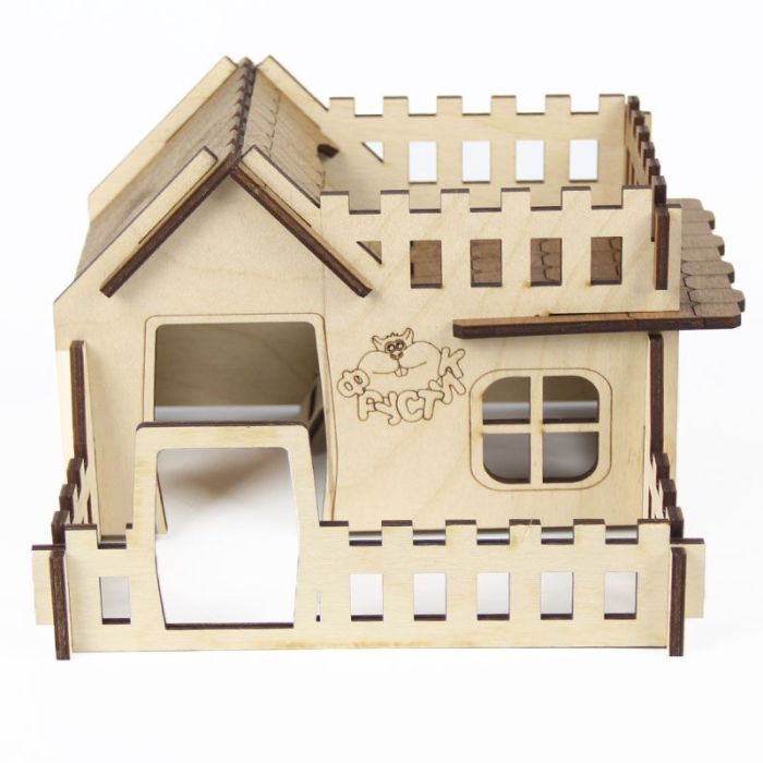 Будиночок для гризунів 9 17Х17Х12 см HR-009 