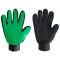 Рукавичка для вичісування вовни True Touch зелена 