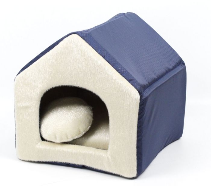 Хутро будиночок для кішок Синій. 343938 см