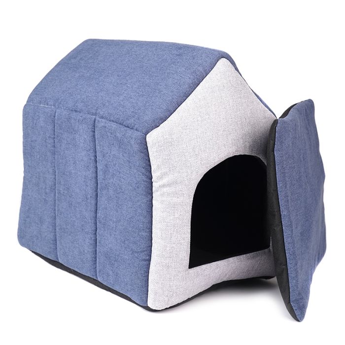 Будка  2 для собак 433340 см Сіро-синя