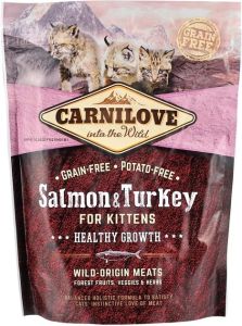 Carnilove Cat Salmon Turkey Kitten Сухий корм для кошенят з лососем та індичкою 400 г 