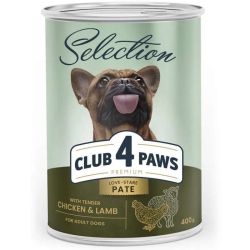 Club 4 Paws Premium Selection Вологий корм для собак - паштет із куркою та ягням, 400 г 