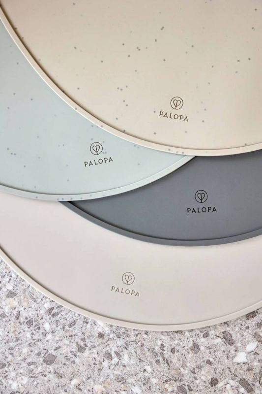 Килимок під миску собаки Palopa Loua Світло-сірий