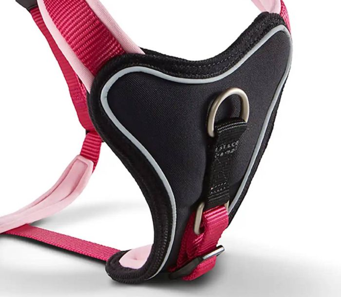 Шлейка для собак пом'якшена Wolters Professional Comfort -1 27-32 см / 15 мм Малиновий