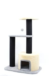 Дряпка Мурзик Джут Бежево-сіра 7050102 см. 