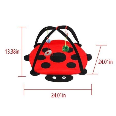 Ігровий розвиваючий килимок з іграшками для кішок 555535 см 