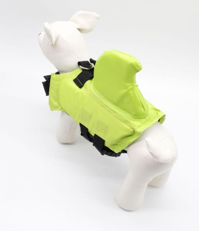 Жилет для купання собак акула зелений M