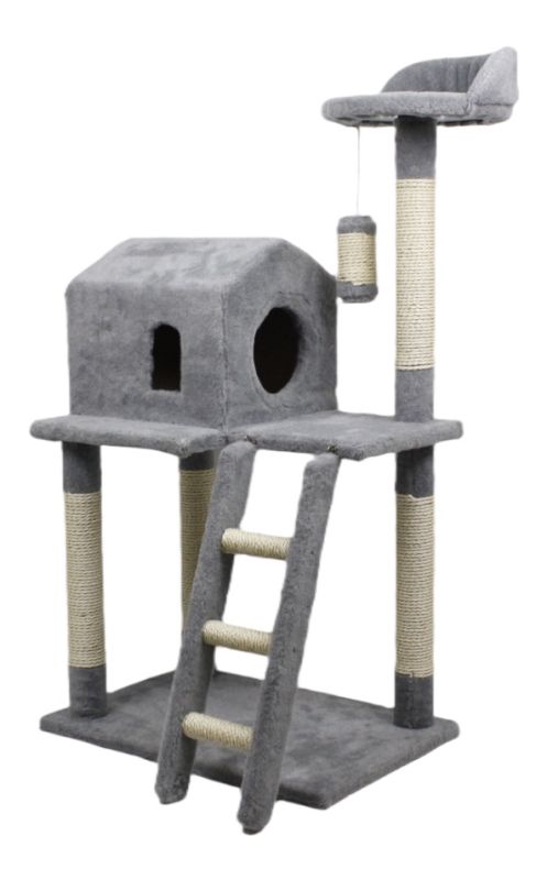 Будиночок+Драбинка дряпка сизалева Сіра. 