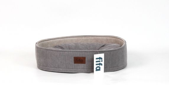 Бортик Овал вельвет Сірий.  604512 см.