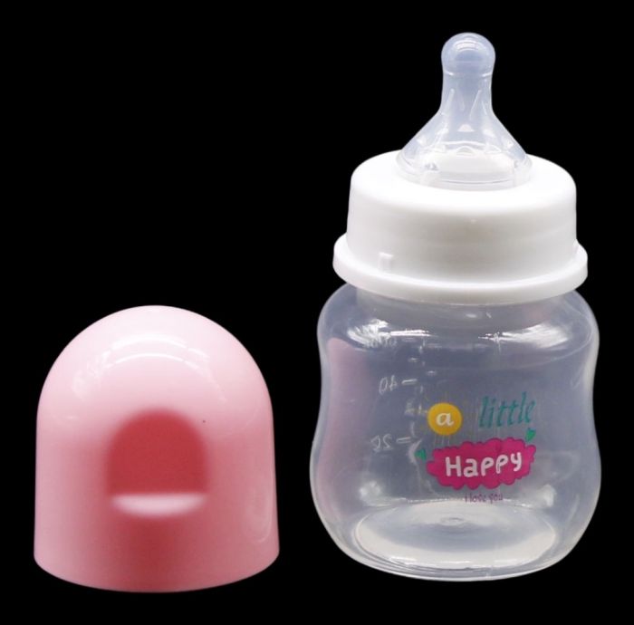 Пляшечка для годування 60 мл. Розовая.