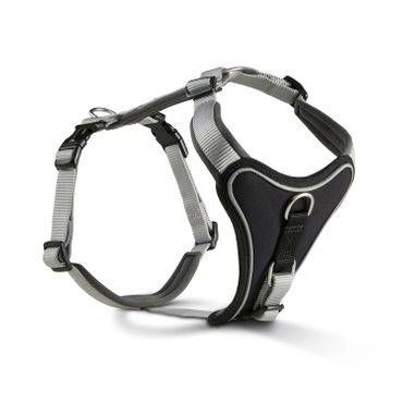 Шлейка для собак пом'якшена Wolters Professional Comfort 6 80-95 см / 35 мм Сріблястий