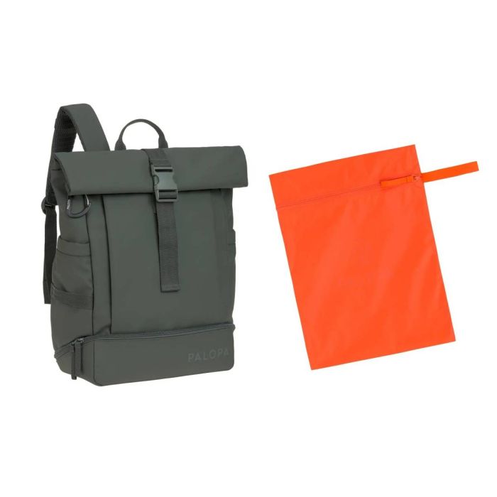 Рюкзак-ролтоп для прогулянок з собакою Palopa Yoska Оливковий