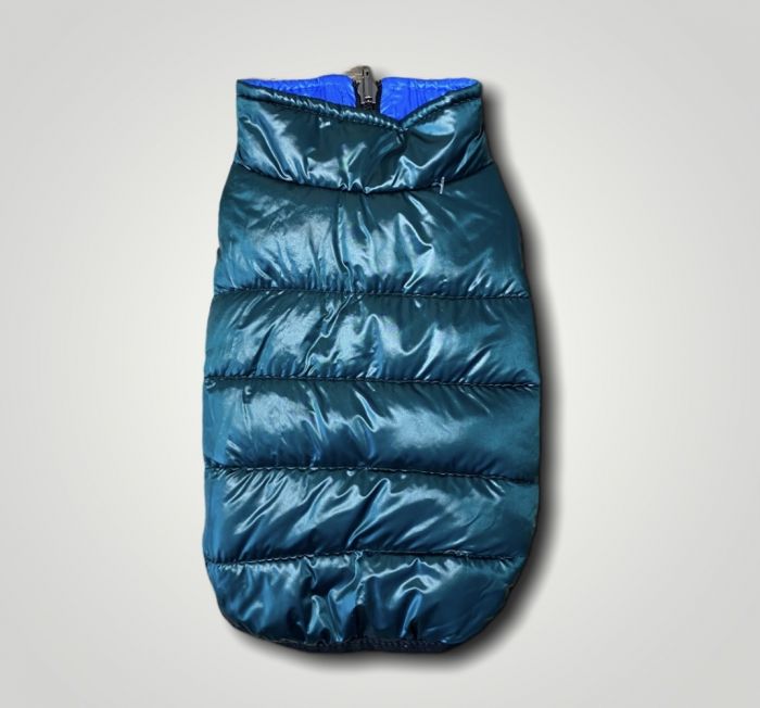 Лісабон жилет для собак Dog Love двосторонній синій темно-зелений S2