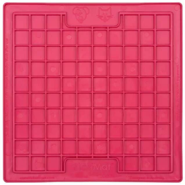 Лизальний килимок антистрес для котів LickiMat Playdate Pink Cat, м'яка основа