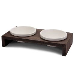 Миски на підставці Wolters Foodstation Gohan 2 x 0,2 л XS Темно-коричневий