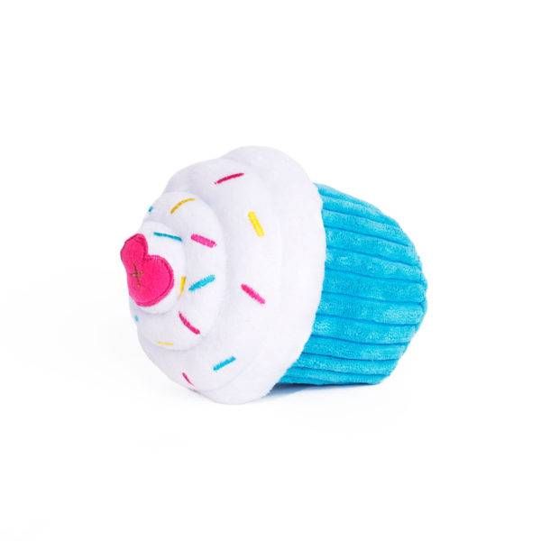 М'яка іграшка для собак кекс ZippyPaws Cupcake Blue з пищалкою