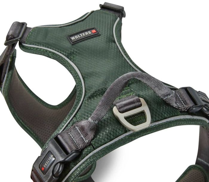 Шлейка для собак пом'якшена з ручкою Wolters Active Pro Comfort 3 50-57,5 см Зелений