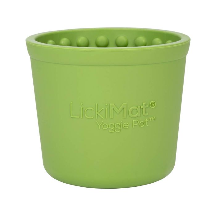 Миска повільного годування собак LickiMat Yoggie Pot Green