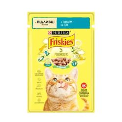 АКЦІЯ Friskies NEW вологий корм з тунцем у підливі для котів 85 гр 