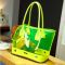 Сумка для тварин прозора жовта-неон l 43х23х32 см 