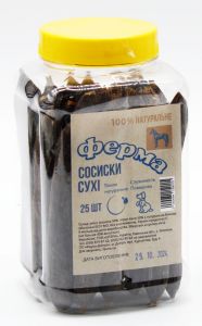 Сосиски сухі конина+серце 12 см 