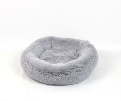 Лежак Пончик Сірий. 5515 см.