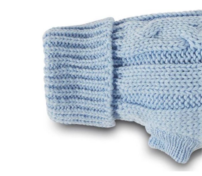 В'язаний светр для собаки Wolters Cable Knit з візерунком коси 50 см Синій