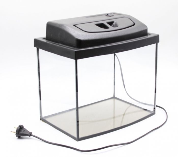 Комплект Акваріум овал + кришка для акваріума 14 л + кришка 30х20х25 см