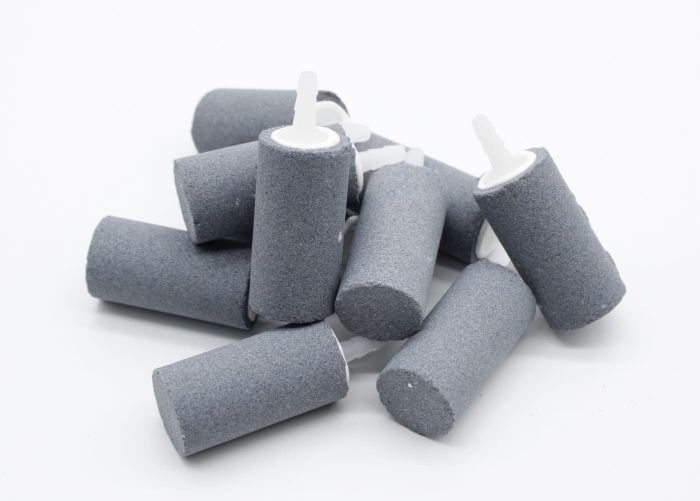 Розпилювач мінеральний для акваріума, набір 10 шт, циліндр сірий, 2550 мм