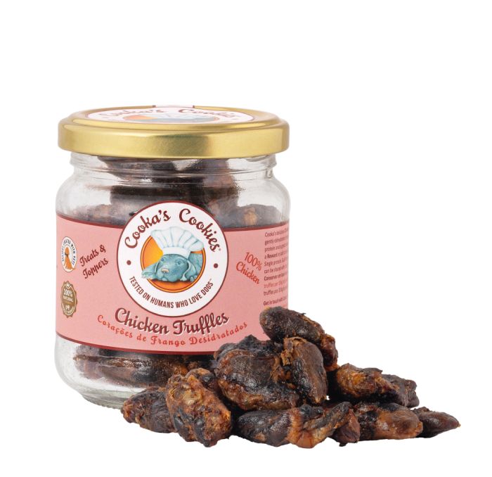 Натуральні сушені ласощі для собак Cooka's Cookies Курячі сердечки 70 г