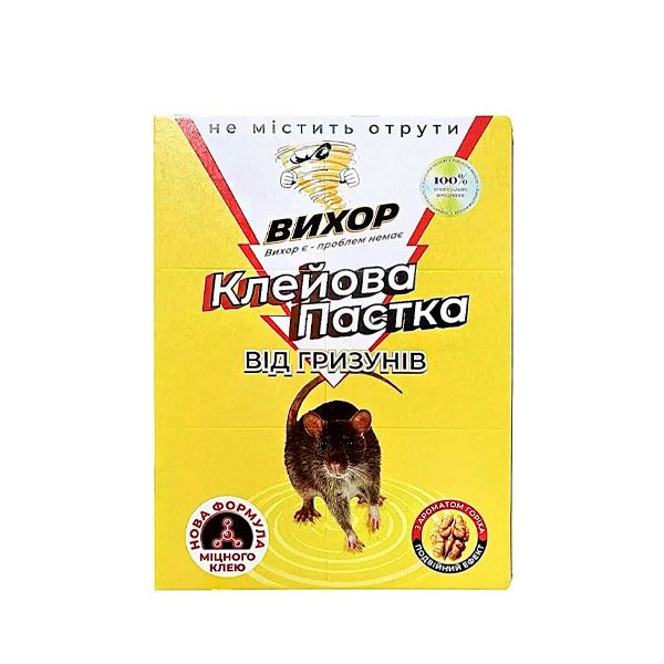 Липучка Вихор проти гризунів з ароматом горіха, 31х21 см 