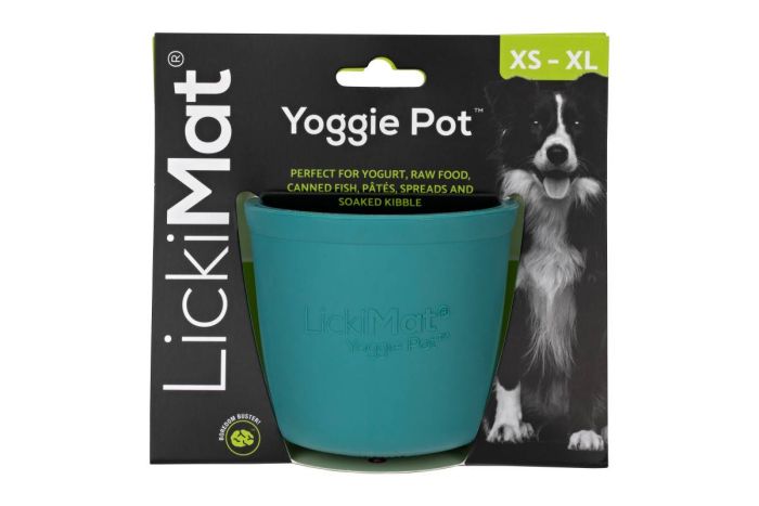 Миска повільного годування собак LickiMat Yoggie Pot Turquoise