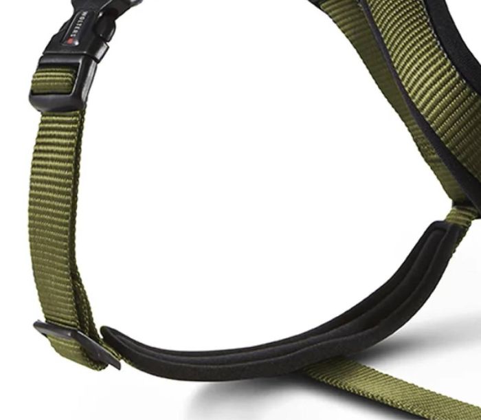 Шлейка для собак пом'якшена Wolters Professional Comfort -1 27-32 см / 15 мм Оливковий