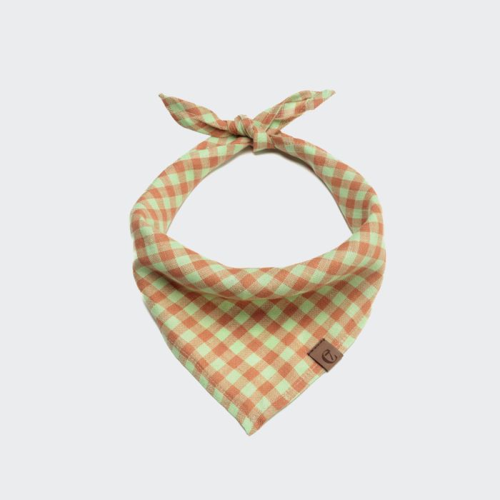 Бандана для собак Cloud7 Check Помаранчевий M