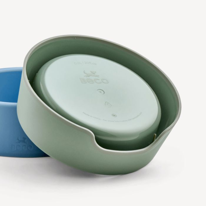 Миска із 100% переробленого пластику для собак Beco Pets Steady Bowls Зелений L