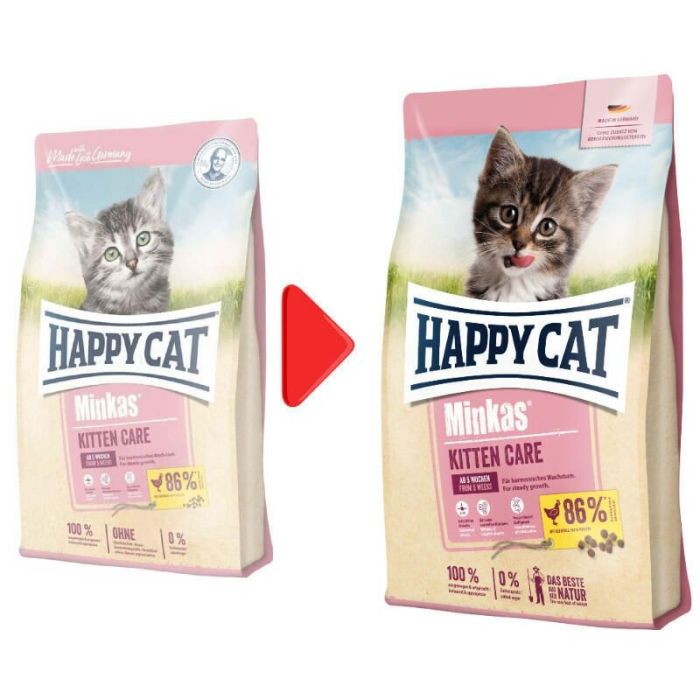 Happy Cat Minkas Kitten Care Gefl сухий корм для кошенят із птицею 0,5кг