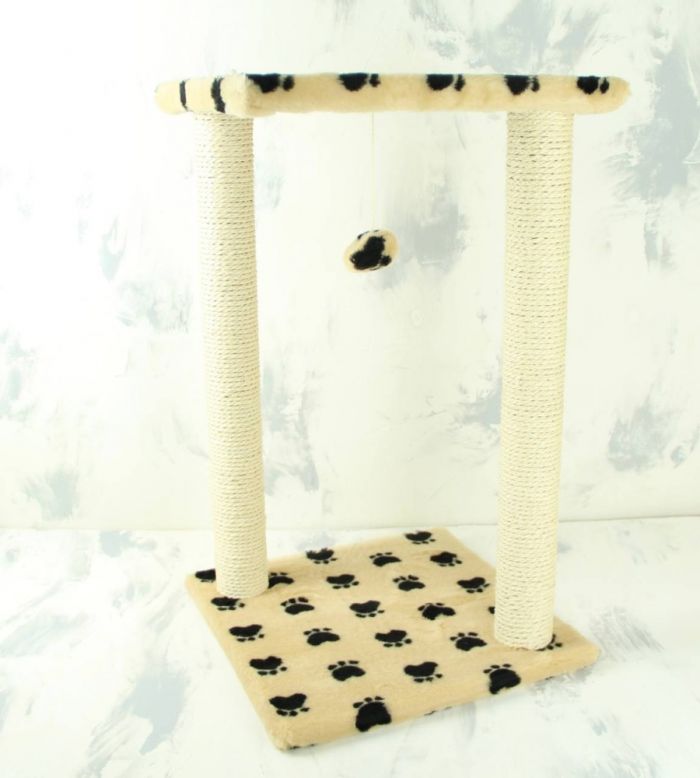 Гламур дряпка сизаль бежева лапка  