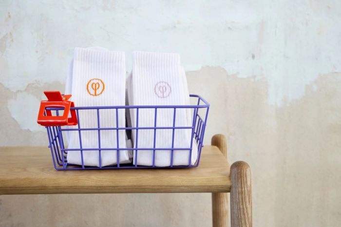 Шкарпетки для власників собак Palopa Tennis Socks Logo Жовтий/Бежевий/Рожевий 3 пари 40-45