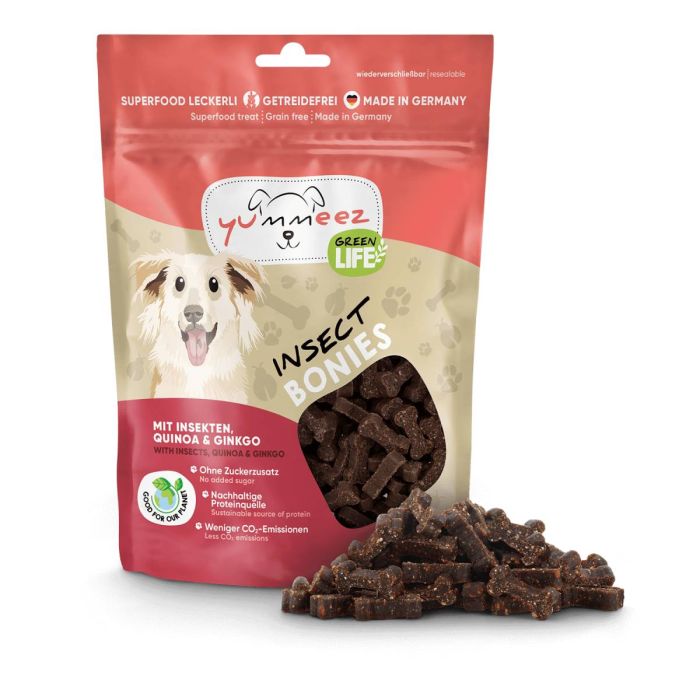 Гіпоалергенні ласощі для собак з комахами Yummeez Green Life для будь-якого віку 175 г