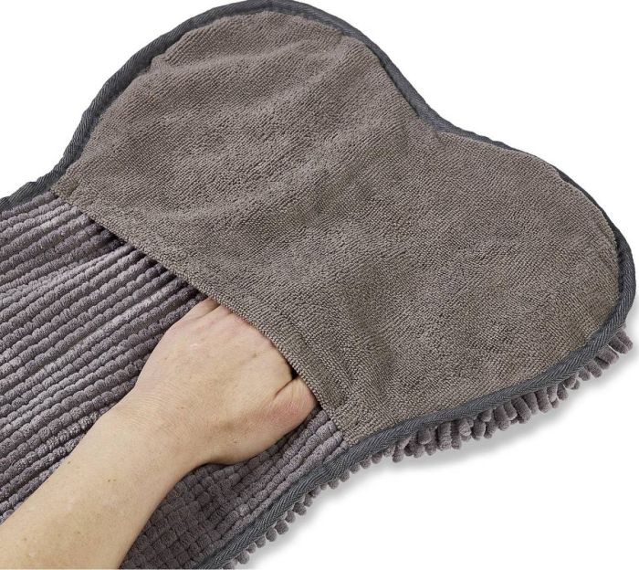 Рушник для сушіння собак Wolters Cleankeeper Dry Bone 79 х 33 см Темно-сірий