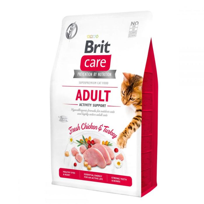 Brit Care Cat Grain-Free Adult Activity Support сухий корм для кішок з високою активністю 2 кг