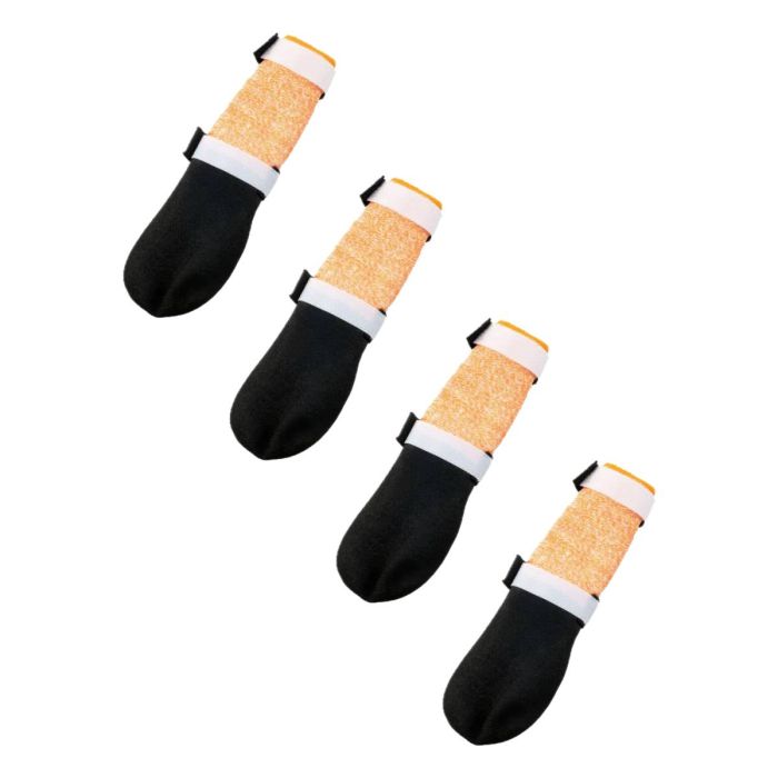 Високі черевики для собак Protector bootie high Non-stop dogwear Чорний/Помаранчевий XL 4 Шт.
