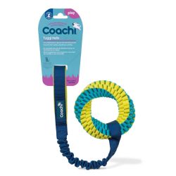 Іграшка для перетяжок для собак Coachi Tuggi Helix Синій із зеленим та блакитним