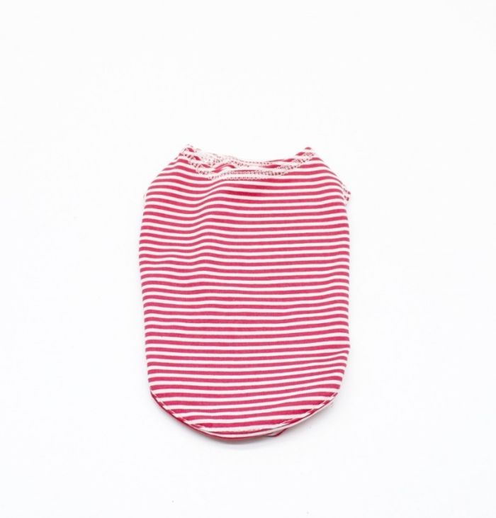 Майка смужка червона віскоза А35 В54 см