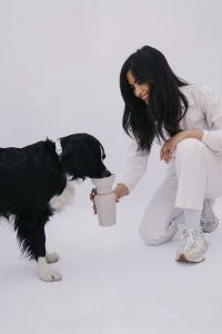 Пляшка-поїлка для собак Springland Бежевий 590 мл