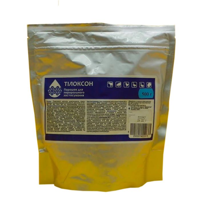 Тилоксон для тварин і птахів (доксициклін і тилозин) Фарматон 500г