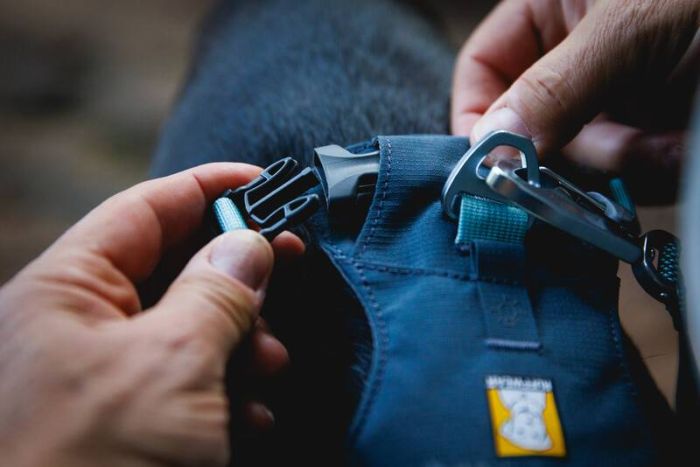 Полегшена шлейка для собак Ruffwear Hi & Light™ M 69-81 см Сірий