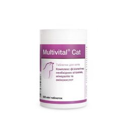 Dolfos Multivital Cat Вітамінно-мінеральний препарат для котів, 500 тб 