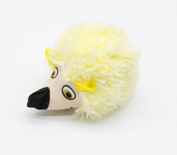 Їжачок гримаючий іграшка для кішок 9см Жовта 