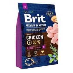 Сухий корм Brit S Premium Adult 3 кг. + Консерва Brit Premium Dog 400 гр. 